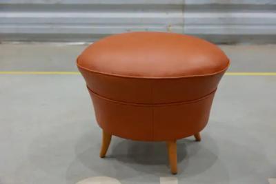 Carlo Hauner Brazilian Armchair with Ottoman in Hardwood and Leather Carlo Hauner c 1950s