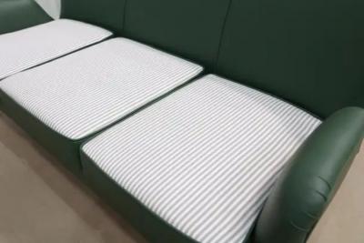 Carlo Hauner Brazilian Mid Century Sofa in Hardwood Leather and Fabric by Carlo Hauner 1950s