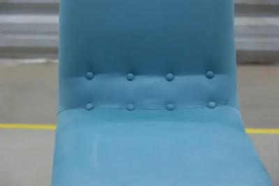 Carlo Hauner Brazilian Modern Chairs in Metal and Fabric by Carlo Hauner 1950s Brazil