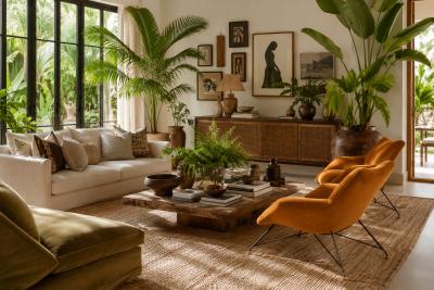 Carlo Hauner Brazilian Modern Concha Armchairs in Iron Burnt Caramel Mohair Carlo Hauner