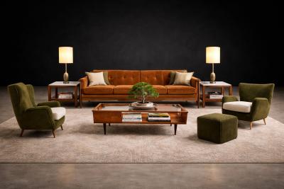 Carlo Hauner Carlo Hauner Caviuna Wood Glass Display Coffee Table Brazil 1950s