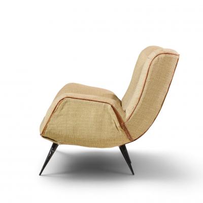 Carlo Hauner Carlo Hauner Mid Century Brazilian Lounge Chairs Pair