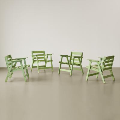 Carlo Hauner Carlo Hauner set of four California armchairs circa 1968