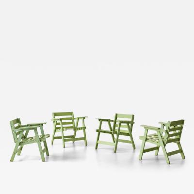 Carlo Hauner Carlo Hauner set of four California armchairs circa 1968