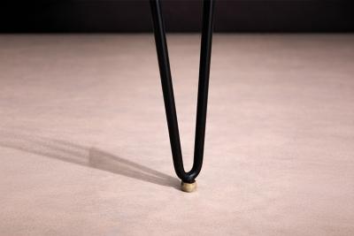 Carlo Hauner Dining Table in Hardwood and Iron att to Carlo Hauner 1950s