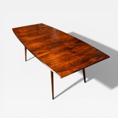 Carlo Hauner Extendable Dining Table in Rosewood Carlo Hauner 1950s