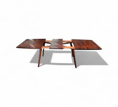 Carlo Hauner Extendable Dining Table in Rosewood Carlo Hauner 1950s Lot 444