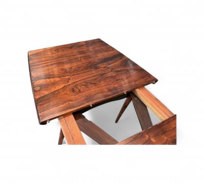 Carlo Hauner Extendable Dining Table in Rosewood Carlo Hauner 1950s Lot 444