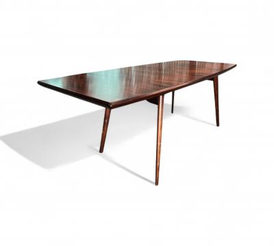 Carlo Hauner Extendable Dining Table in Rosewood Carlo Hauner 1950s Lot 444