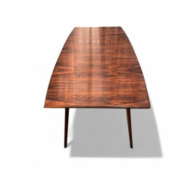 Carlo Hauner Extendable Dining Table in Rosewood Carlo Hauner 1950s Lot 444