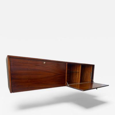 Carlo Hauner Floating Sideboard Bar in Rosewood Brass keys Carlo Hauner 1950s Lot 169A