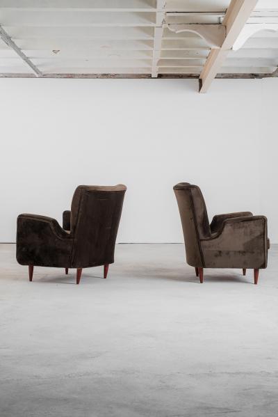 Carlo Hauner Mid Century Modern Pair of Armchairs by Carlo Hauner 1960s