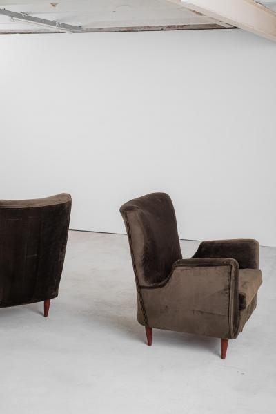Carlo Hauner Mid Century Modern Pair of Armchairs by Carlo Hauner 1960s