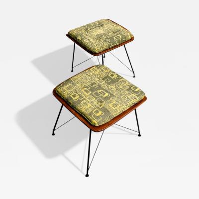 Carlo Hauner Pair of Brazilian Modern Stools Attributed to Carlo Hauner Lot 832