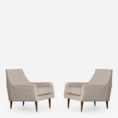 Carlo Hauner Rare Pair of Armchairs Designed by Carlo Hauner Brazilian Mid Century Modern