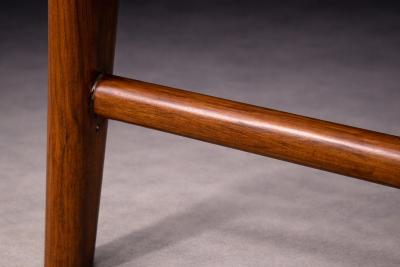 Carlo Hauner Set of 4 Chairs in Wood Caning Leather Carlo Hauner 1960s