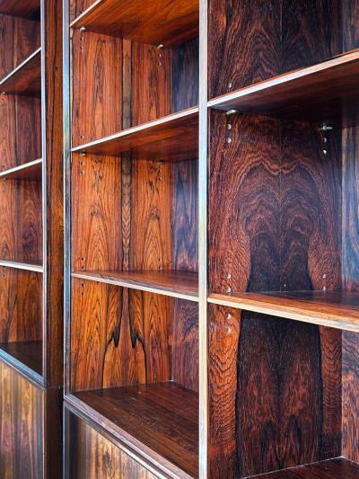 Carlo Jensen Carlo Jensen Poul Hundevad Danish Rosewood Bookcases Pair Available