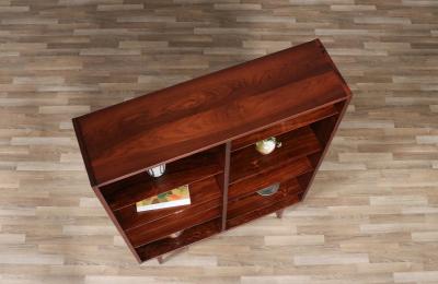 Carlo Jensen Danish Modern Brazilian Rosewood Bookshelf by Carlo Jensen