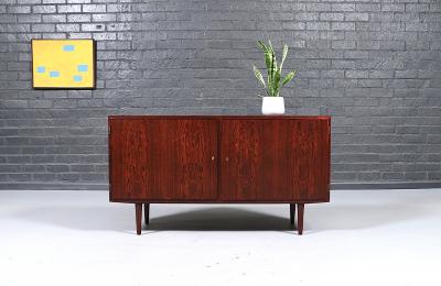 Carlo Jensen Danish Modern Brazilian Rosewood Credenza by Carlo Jensen