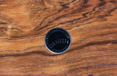 Carlo Jensen Danish Modern Rosewood Bookshelf by Carlo Jensen for Hundevad Co 