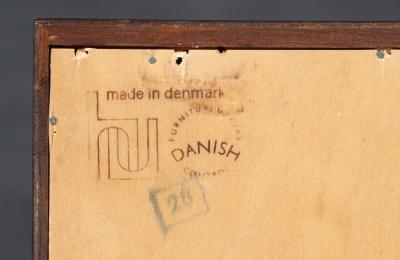 Carlo Jensen Danish Modern Rosewood Credenza w Sliding Doors by Carlo Jensen