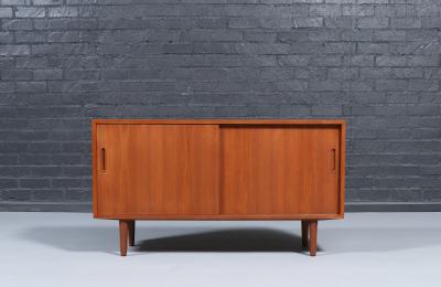Carlo Jensen Danish Modern Teak Credenza by Carlos Jensen for Hundevad Co 