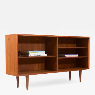 mid century modern low bookshelf