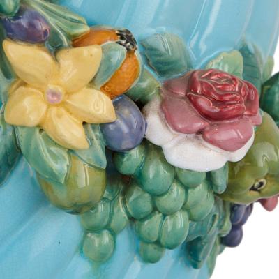 Carlo Marochetti 19th century majolica jardiniere by Minton and Carlo Marochetti