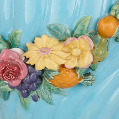 Carlo Marochetti 19th century majolica jardiniere by Minton and Carlo Marochetti