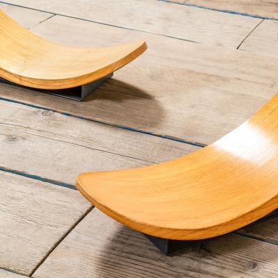 Carlo Mo Carlo Mo Pair of Seating mod Chip in Wood for Tecno 90s