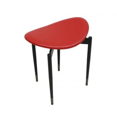 Carlo Mollino Mid Century Set of Two Lutrario Stools Designed by Carlo Mollino Italy 1959