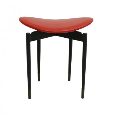 Carlo Mollino Mid Century Set of Two Lutrario Stools Designed by Carlo Mollino Italy 1959