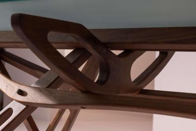 Carlo Mollino Reale Dining Table by Carlo Mollino for Zanotta Italy 1990s