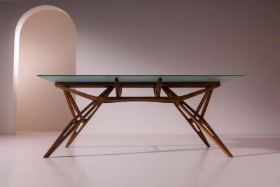 Carlo Mollino Reale Dining Table by Carlo Mollino for Zanotta Italy 1990s