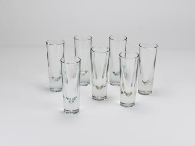 Carlo Moretti 14 Carlo Moretti Solid Aperitif Bar Bullet Drinking Glasses Italy 1970s