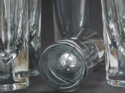 Carlo Moretti 14 Carlo Moretti Solid Aperitif Bar Bullet Drinking Glasses Italy 1970s