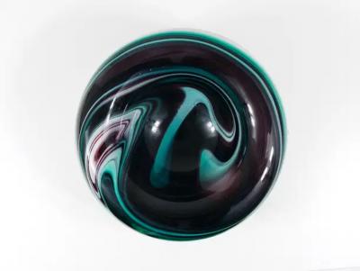 Carlo Moretti Carlo Moretti Large Murano Marble Glass Bowl Vide Poche Pocket tray Italy 1960