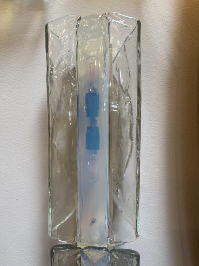 Carlo Nason 3 Tier 1970s Murano Glass Wall Sconces by Carlo Nason for AV Mazzega Set of 2