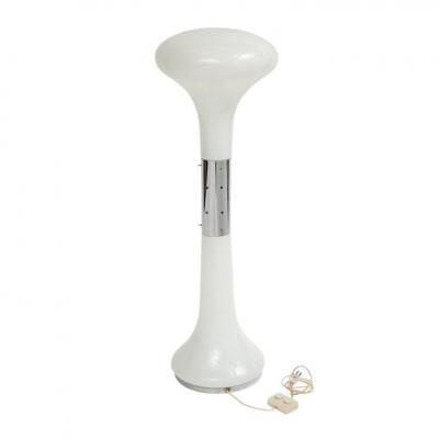 Carlo Nason Carlo Nason A V Mazzega LT 220 Floor Lamp Glass Chrome