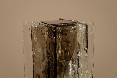 Carlo Nason Carlo Nason Floorlamp LT 379 for Mazzega in Cristal and Tobacco Italy 1970s