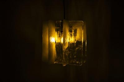 Carlo Nason Carlo Nason LS 192 Pendant Lamp Cast Glass for A V Mazzega Italy 1970s