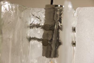 Carlo Nason Carlo Nason LS 192 Pendant Lamp Cast Glass for A V Mazzega Italy 1970s