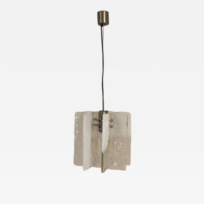 Carlo Nason Carlo Nason LS 192 Pendant Lamp Cast Glass for A V Mazzega Italy 1970s