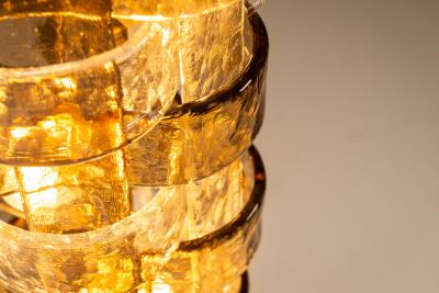 Carlo Nason Carlo Nason LT 378 Floorlamp Mixed Cristal and Tobacco Glass for Mazzega Italy