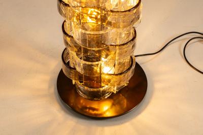 Carlo Nason Carlo Nason LT 378 Floorlamp Mixed Cristal and Tobacco Glass for Mazzega Italy