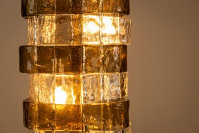 Carlo Nason Carlo Nason LT 378 Floorlamp Mixed Cristal and Tobacco Glass for Mazzega Italy