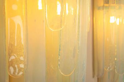 Carlo Nason Carlo Nason Large LP 242 Wall Lights in Opaline Set of 3 for Mazzega Italy