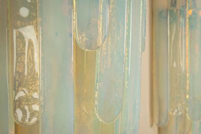 Carlo Nason Carlo Nason Large LP 242 Wall Lights in Opaline Set of 3 for Mazzega Italy