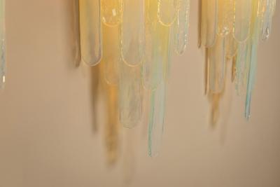 Carlo Nason Carlo Nason Large LP 242 Wall Lights in Opaline Set of 3 for Mazzega Italy