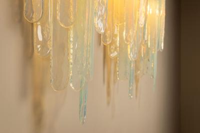 Carlo Nason Carlo Nason Large LP 242 Wall Lights in Opaline Set of 3 for Mazzega Italy